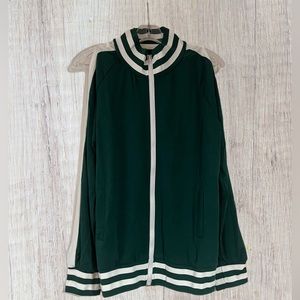 Dark Green Cold Shoulder Tracksuit